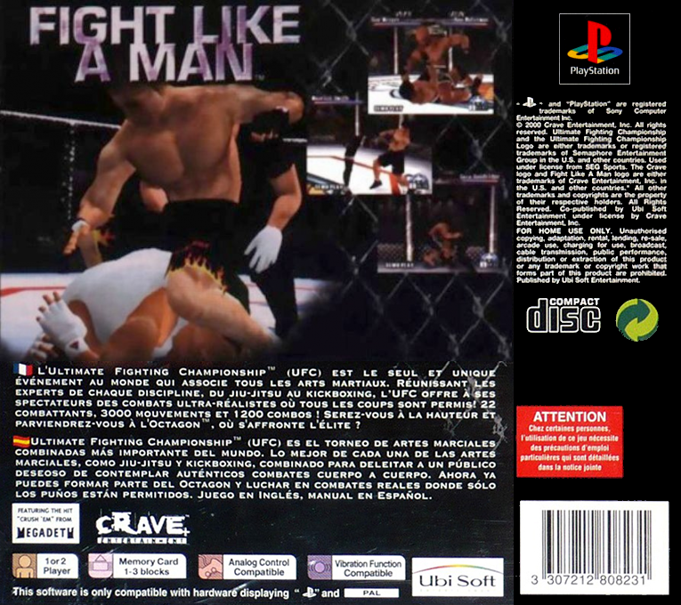Ultimate Fighting Championship — box-2D-back (EU)