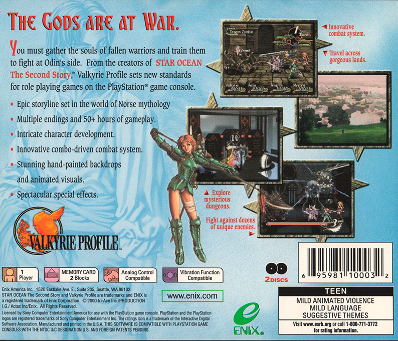 Valkyrie Profile — box-2D-back (US)