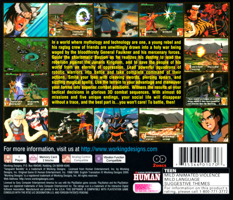 Vanguard Bandits — box-2D-back (US)