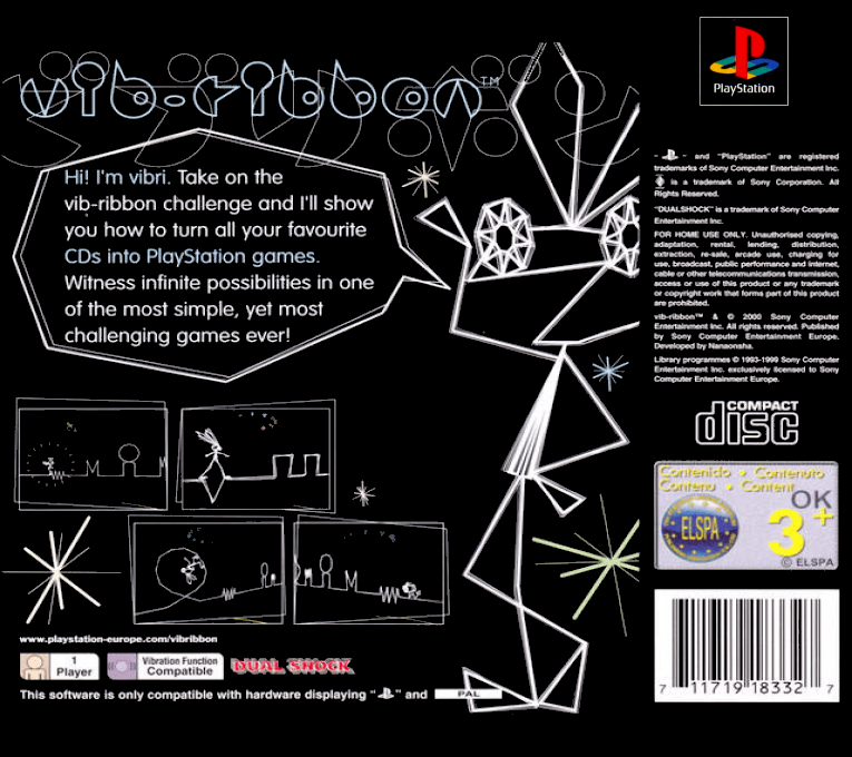 Vib-ribbon — box-2D-back (EU)