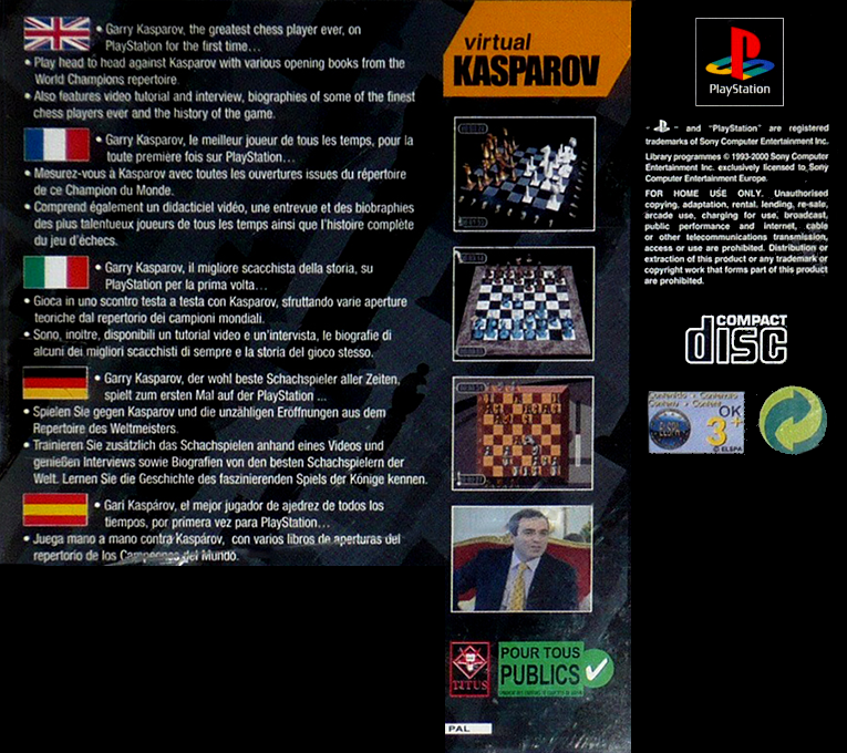Virtual Kasparov — box-2D-back (EU)