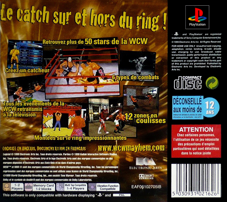 Wcw Mayhem — box-2D-back (EU)