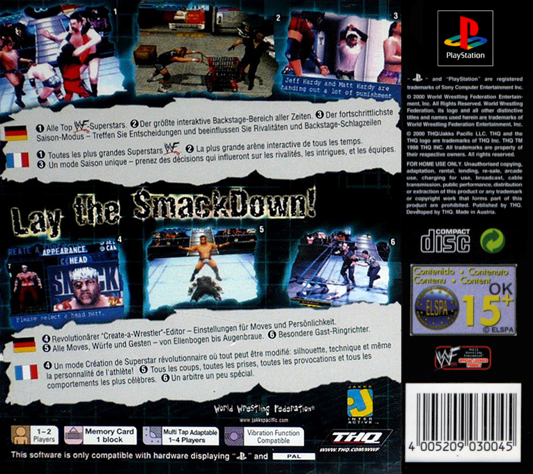 WWF SmackDown! — box-2D-back (EU)