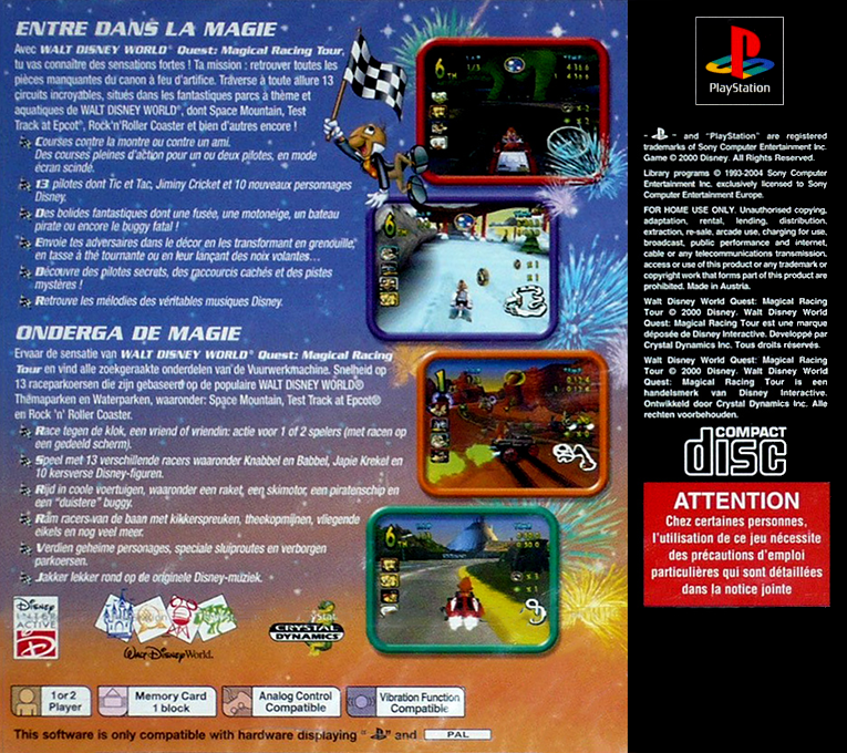 Walt Disney World Quest - Magical Racing Tour — box-2D-back (EU)
