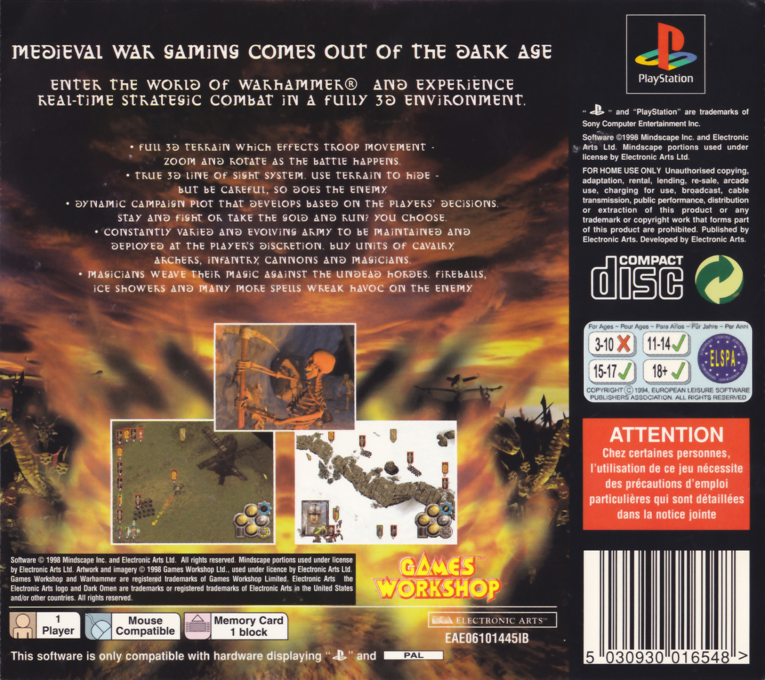 Warhammer - Dark Omen — box-2D-back (EU)