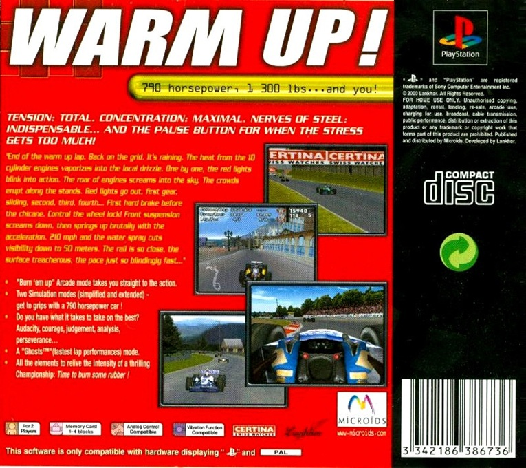 Warm Up ! — box-2D-back (EU)