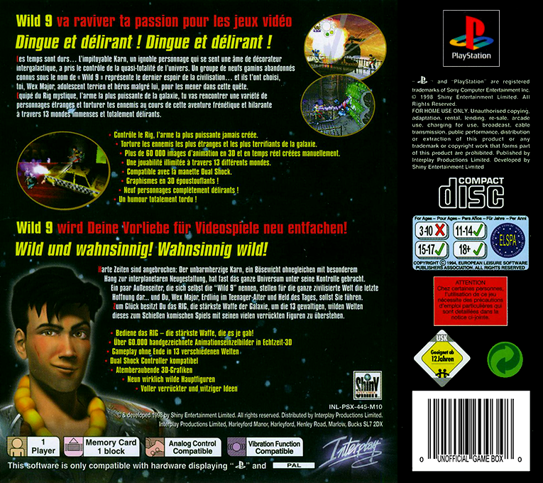 Wild 9 — box-2D-back (EU)