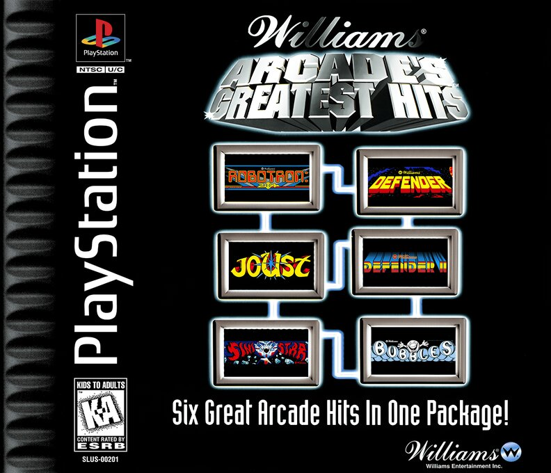 Williams Arcade's Greatest Hits box art