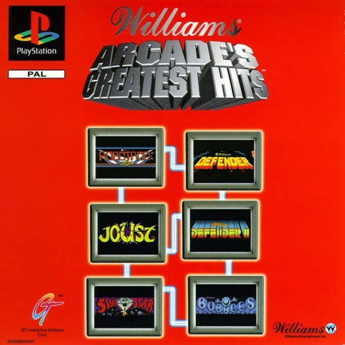 Williams Arcade's Greatest Hits — box-2D (EU)