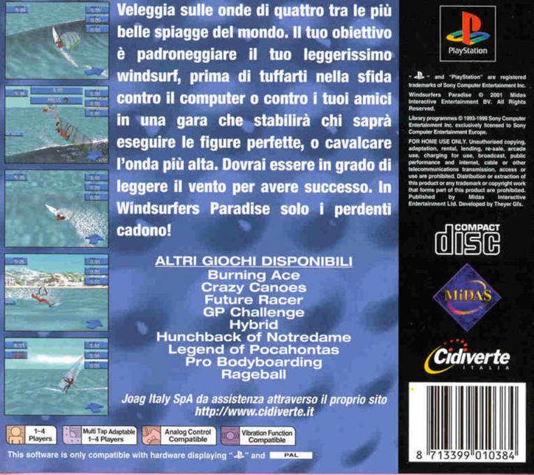 Windsurfers Paradise — box-2D-back (IT)