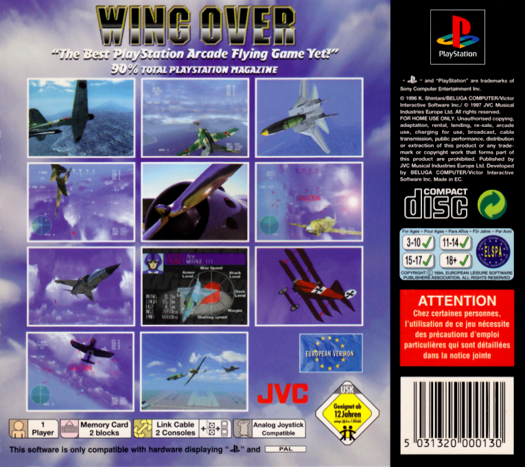 Wing Over — box-2D-back (EU)