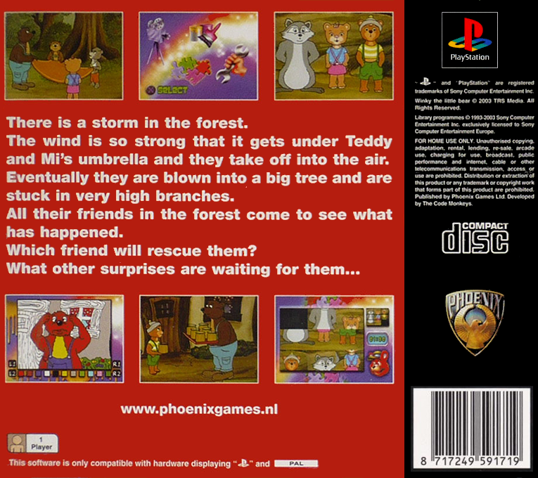 Winky The Little Bear — box-2D-back (EU)