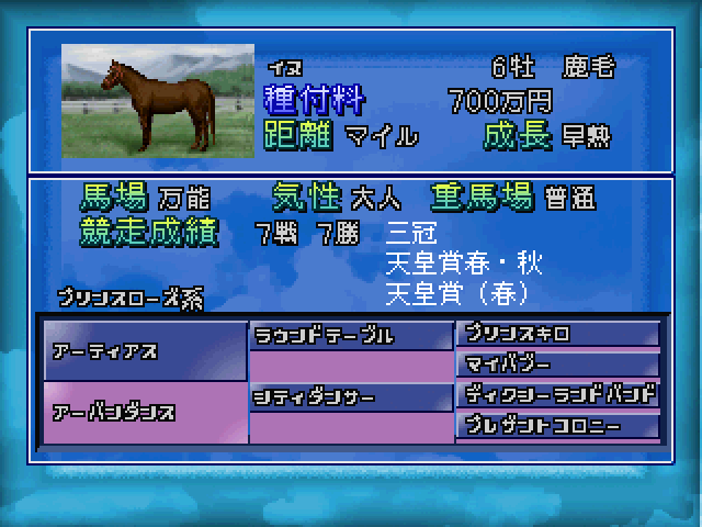 Winning Post 4 - Program 2000 — ss (JP)