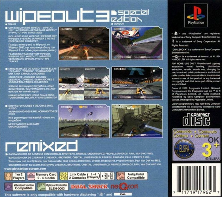 Wipeout 3 - Special Edition — box-2D-back (EU)