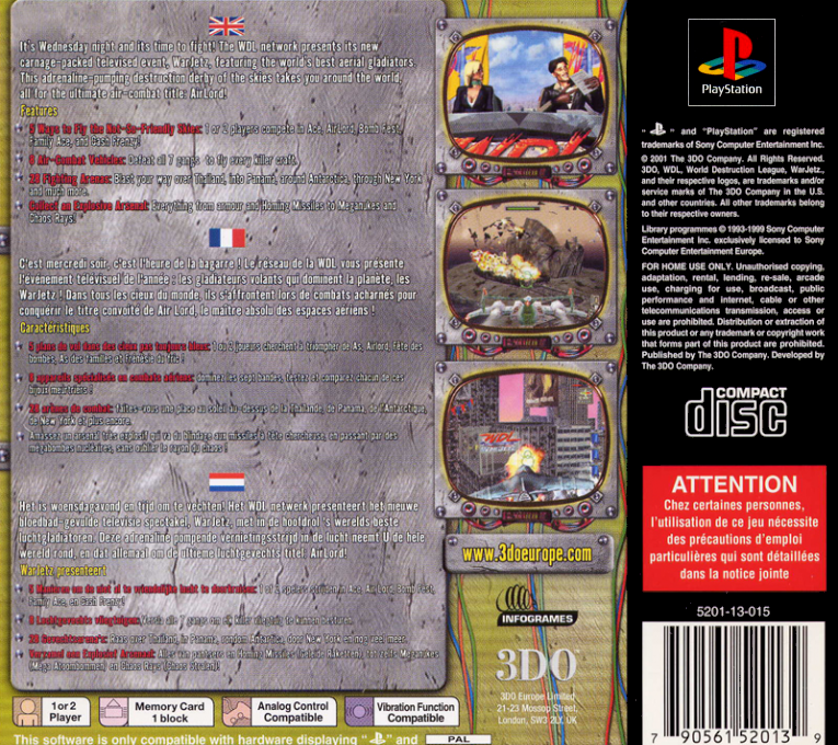 World Destruction League - War Jetz — box-2D-back (FR)