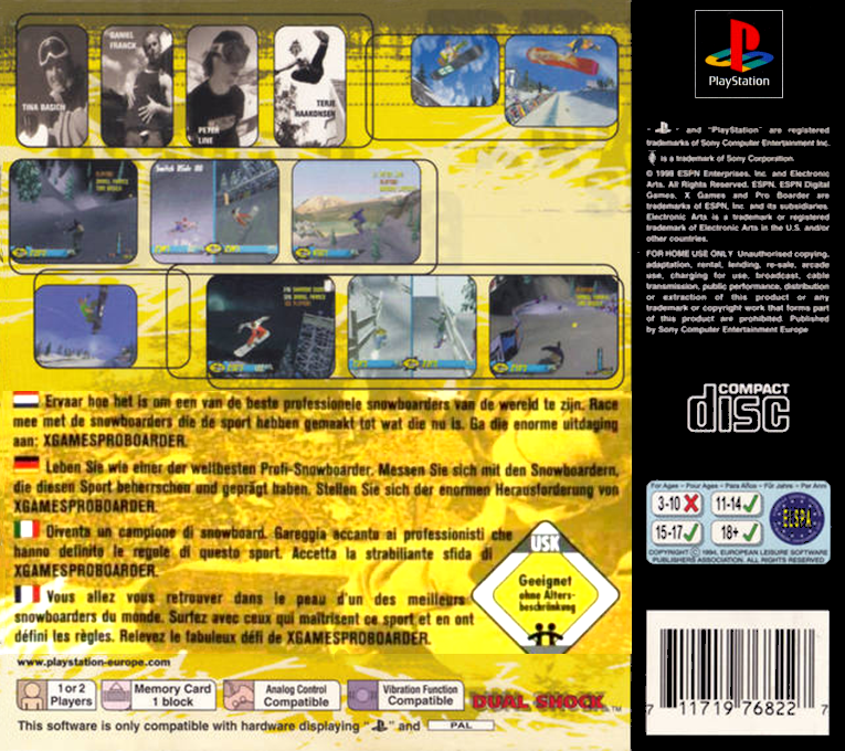 X-games - Pro Boarder — box-2D-back (EU)