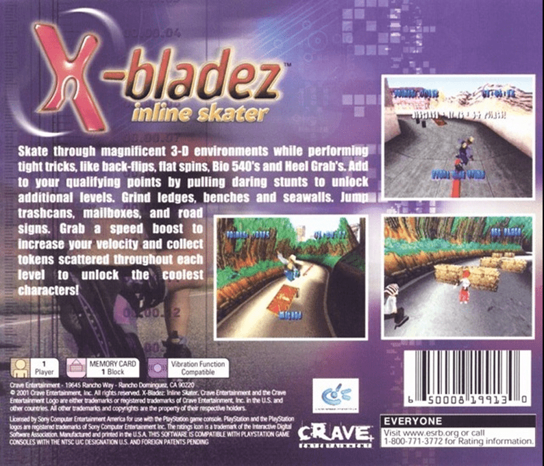 X-bladez - Inline Skater — box-2D-back (US)