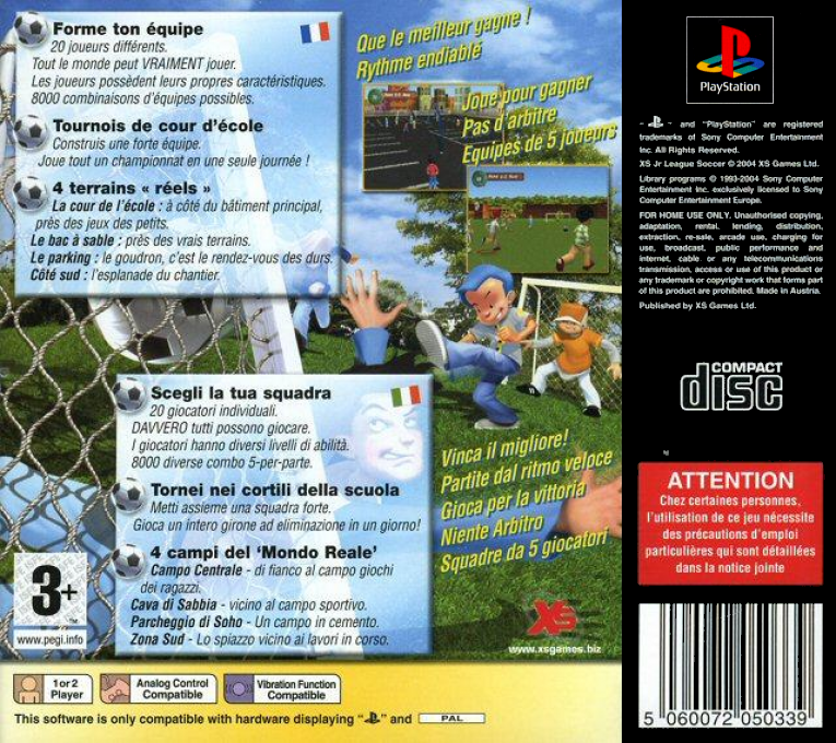 Xs Junior League Soccer — box-2D-back (EU)