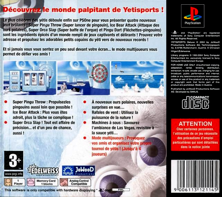 Yetisports Deluxe — box-2D-back (FR)