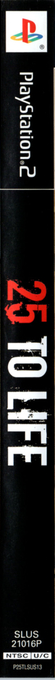 25 To Life — box-2D-side (US)