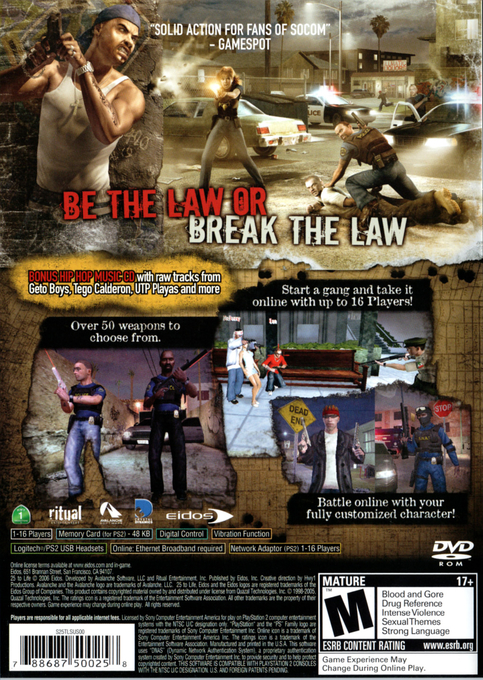 25 To Life — box-2D-back (US)