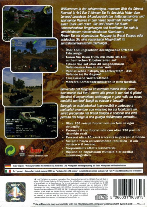 4x4 Evo 2 — box-2D-back (DE)