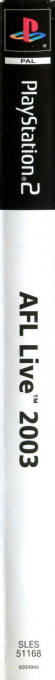 AFL Live 2003 — box-2D-side (AU)