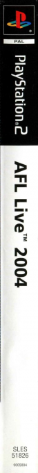 AFL Live 2004 — box-2D-side (AU)