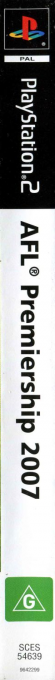 Afl Premiership 2007 — box-2D-side (AU)
