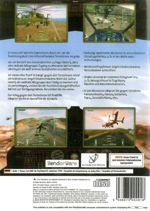 Operation Air Assault — box-2D-back (DE)