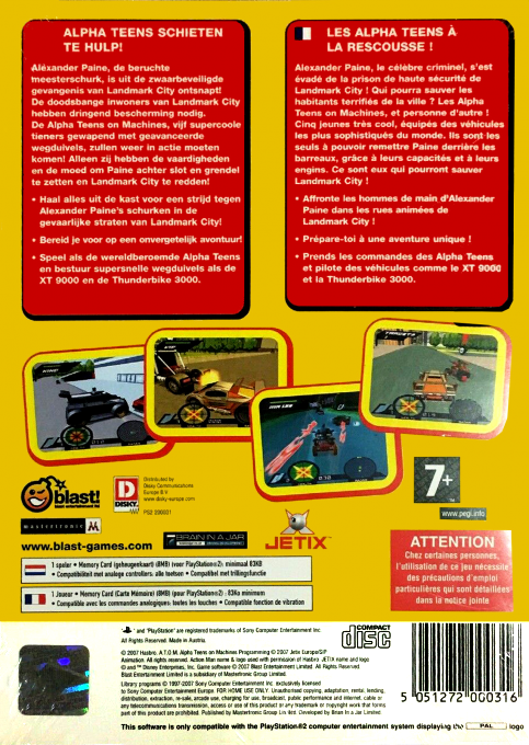Action Man A.t.o.m. - Alpha Teens On Machines — box-2D-back (EU)
