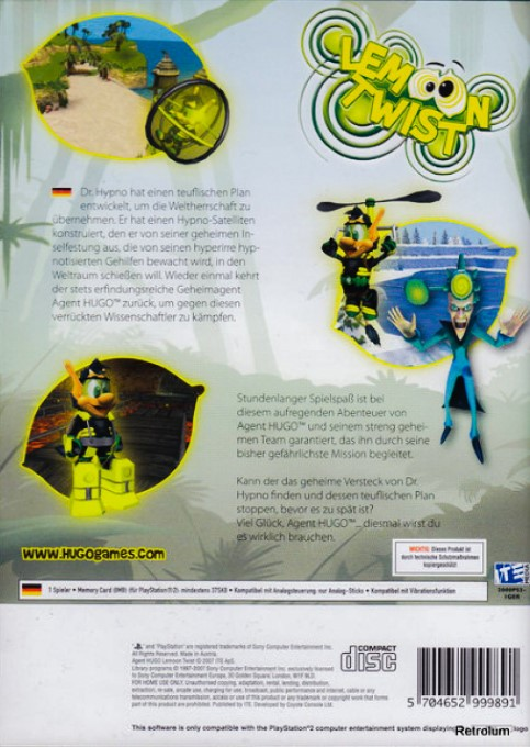 Agent Hugo - Lemoon Twist — box-2D-back (DE)