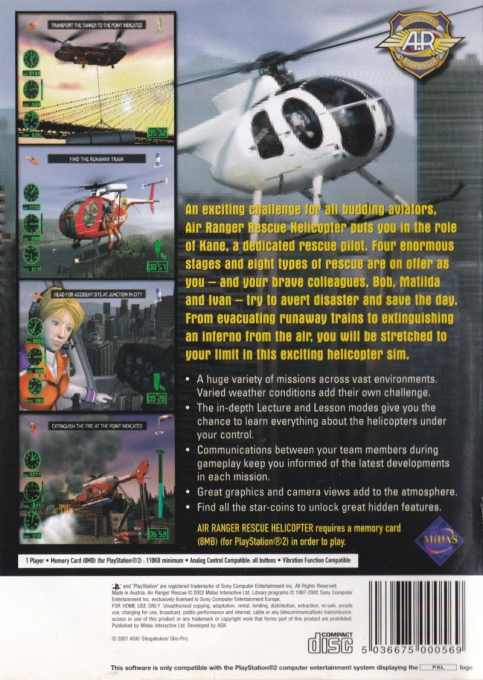 Air Ranger Rescue Helicopter — box-2D-back (EU)
