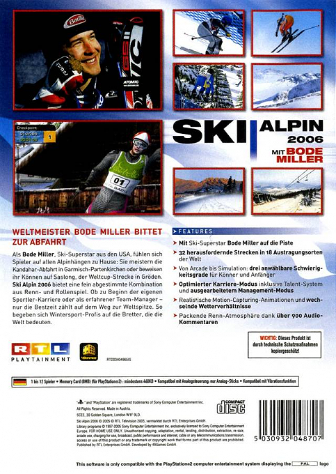 Ski Alpin 2006 — box-2D-back (EU)