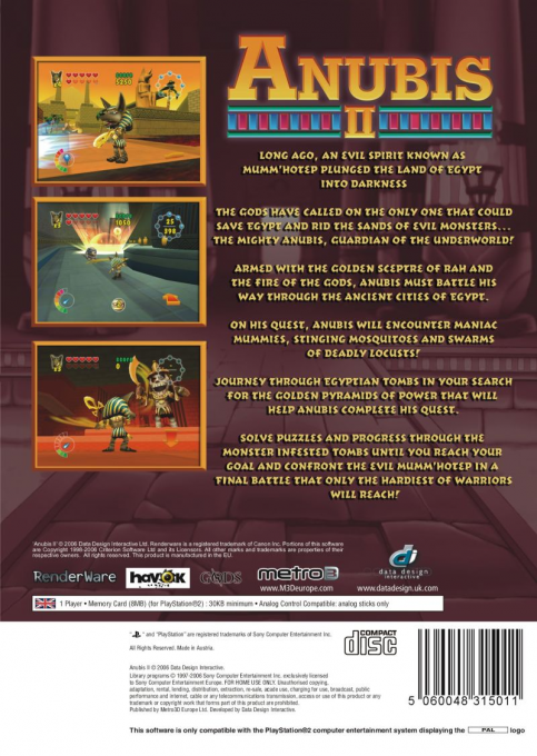 Anubis 2 — box-2D-back (EU)