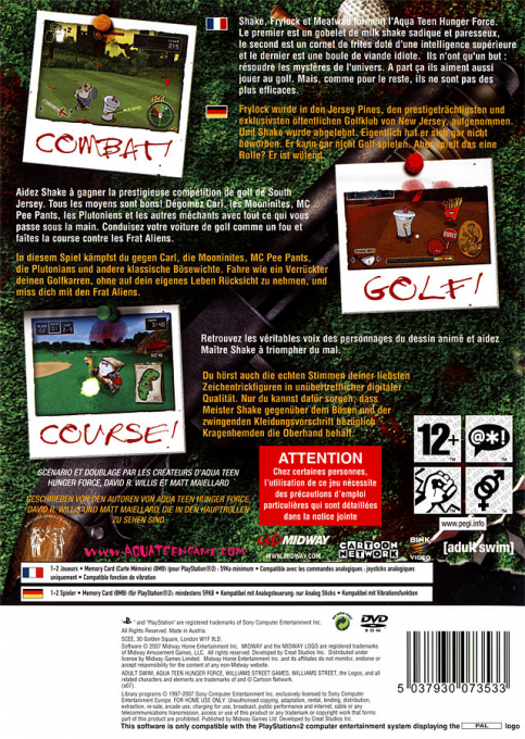 Aqua Teen Hunger Force Zombie Ninja Pro-am — box-2D-back (FR)