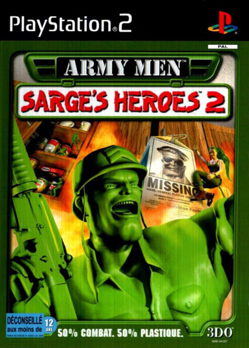 Army Men - Sarge's Heroes 2 — box-2D (FR)