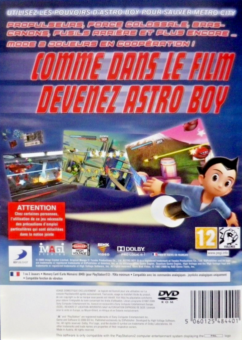 Astro Boy - The Video Game — box-2D-back (FR)