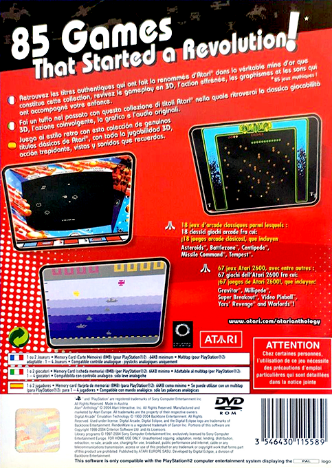 Atari Anthology — box-2D-back (EU)