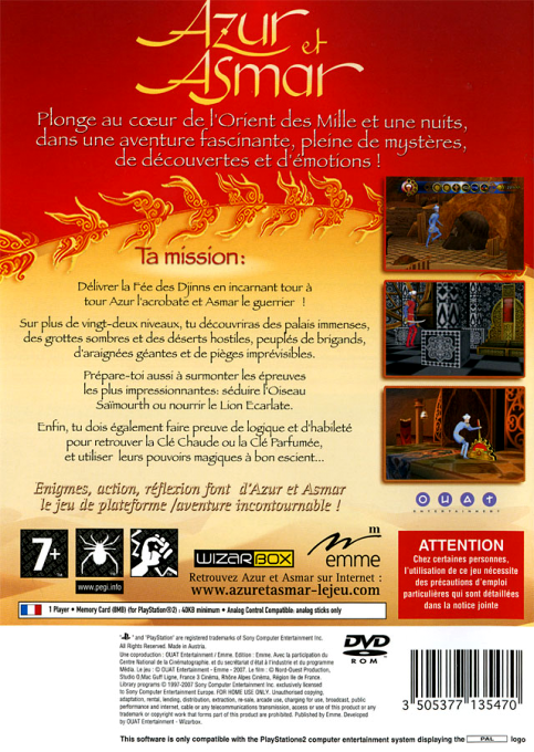 Azur Et Asmar — box-2D-back (FR)