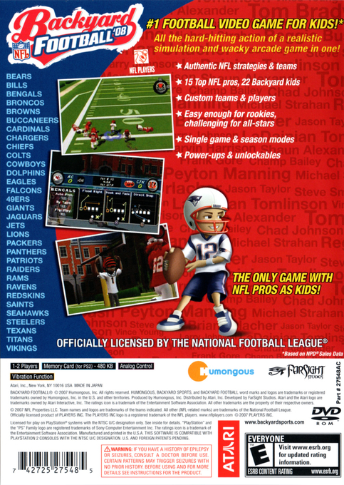 Backyard Football '08 — box-2D-back (US)