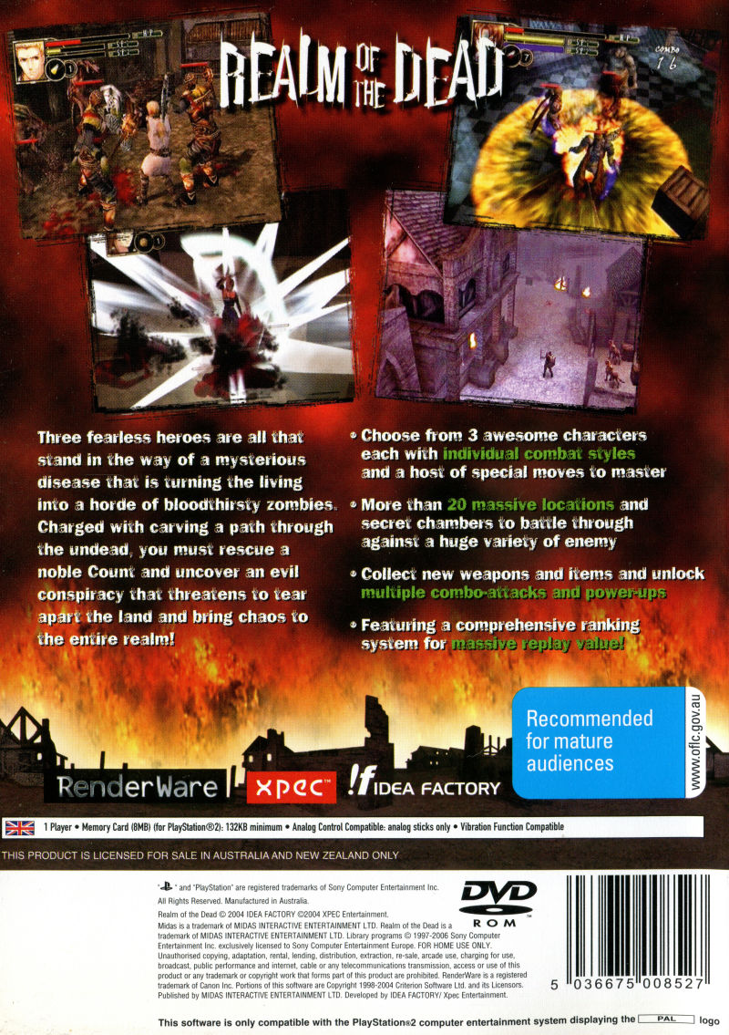 Realm Of The Dead — box-2D-back (AU)