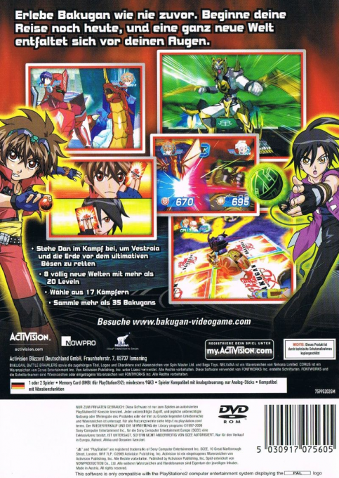 Bakugan - Battle Brawlers — box-2D-back (DE)