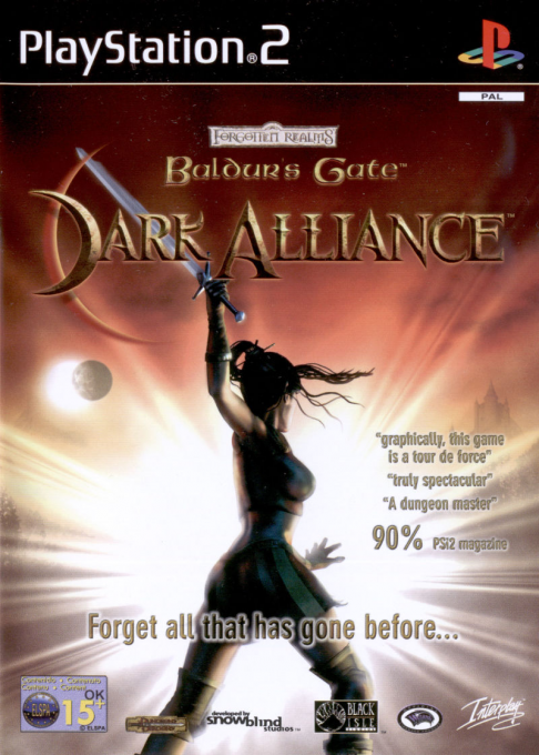 Baldur's Gate - Dark Alliance — box-2D (EU)