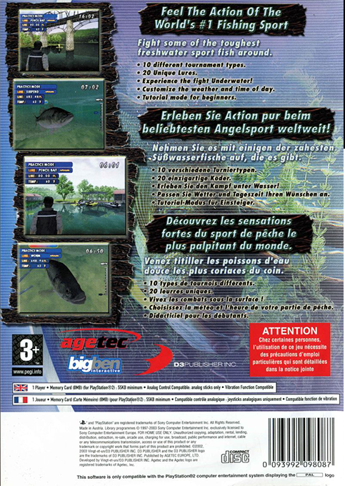 Bass Master Fishing — box-2D-back (EU)