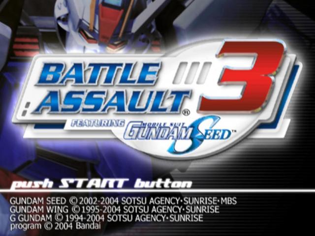 Battle Assault 3 Featuring Gundam Seed — sstitle (US)
