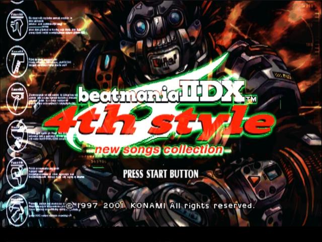 Beatmania 2 Dx 4th Style - New Songs Collection — sstitle (JP)