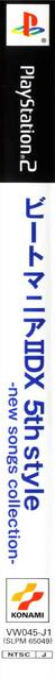 Beatmania 2 Dx 5th Style - New Songs Collection — box-2D-side (JP)