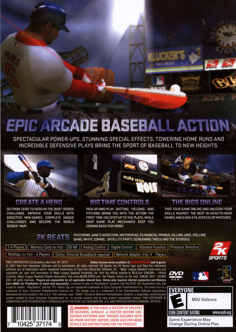 Bigs, The — box-2D-back (US)