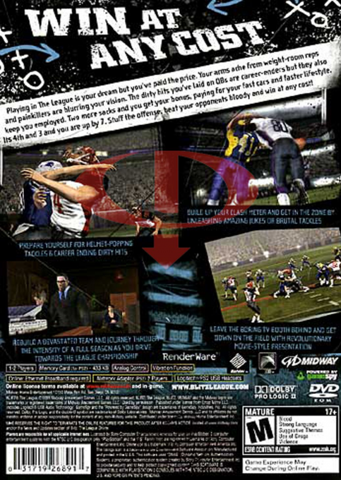 Blitz - The League — box-2D-back (US)
